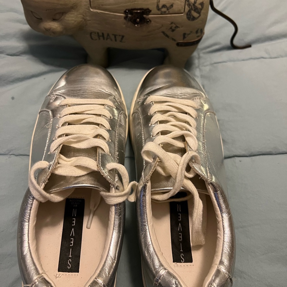 Steve Madden Silver platform sneakers - Picture 5 of 6